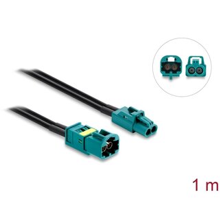 DeLOCK Delock Cable Mini FAKRA Z jack dual to Mini FAKRA Z plug dual