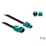 Delock Cable Mini FAKRA Z jack dual to Mini FAKRA Z plug dual