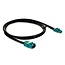 Delock Cable Mini FAKRA Z jack dual to Mini FAKRA Z plug dual