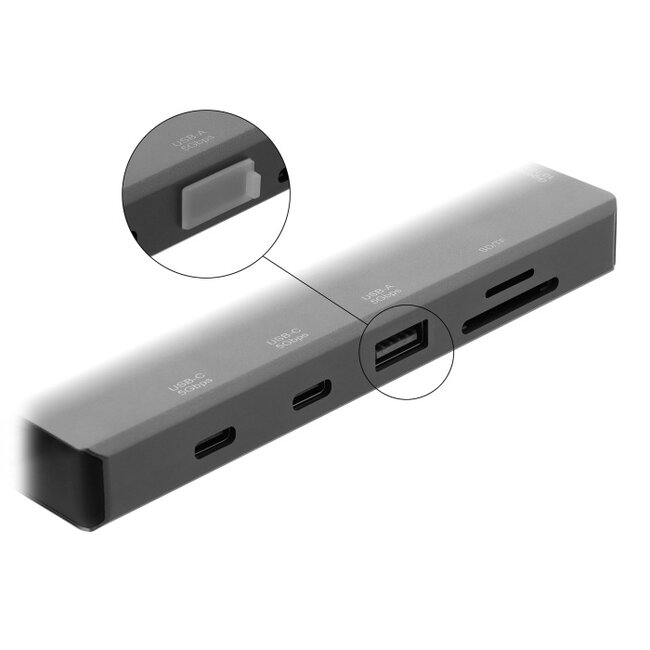 Delock Dust Cover for USB Type-A female 10 pieces silicone transparent