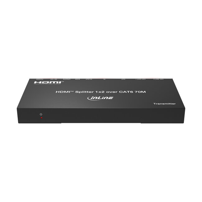 InLine® Video Splitter/Extender, 1x2, Cat.6, HDMI 4K/30Hz, Set