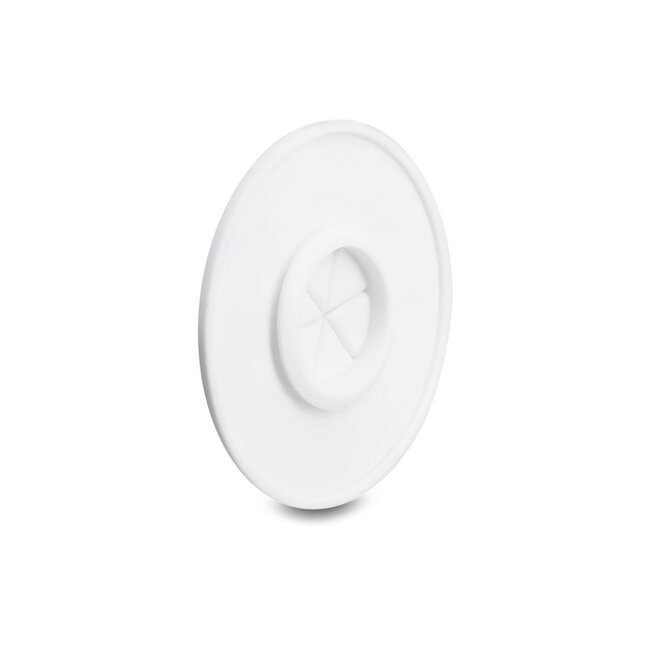 Delock Silicone Cable Bushing round Ø 65 mm for wall mounting / desktop mounting white
