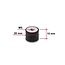 Delock Vibration Damper M5 x 0.8 mm D 20 x H 15 mm with 2 x internal thread 4 pieces black