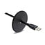Delock Silicone Cable Bushing round Ø 65 mm for wall mounting / desktop mounting white / black