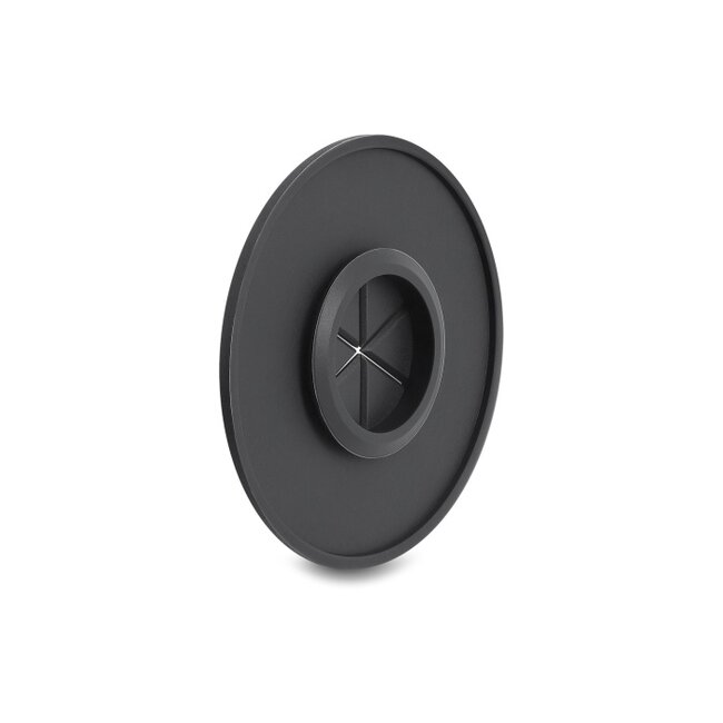 Delock Silicone Cable Bushing round Ø 65 mm for wall mounting / desktop mounting white / black