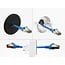 Delock Silicone Cable Bushing round Ø 65 mm for wall mounting / desktop mounting white / black