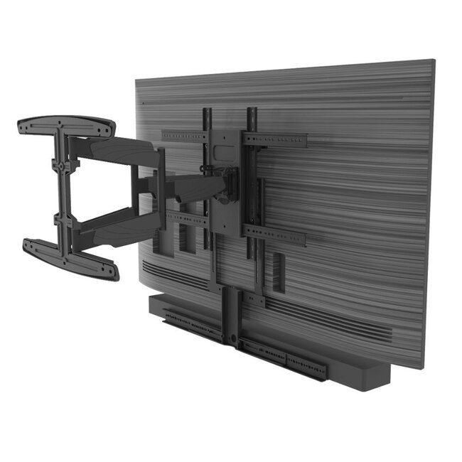 Draaibare muurbeugel met universeel soundbar frame