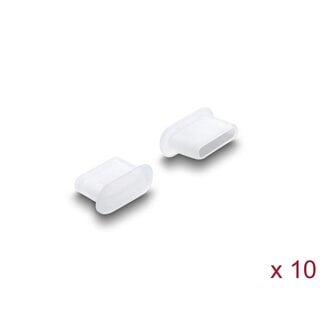 DeLOCK Delock Dust Cover for USB Type-C™ female 10 pieces silicone transparent