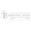 DIN-rail met sleufgaten | 10 inch | 25,4 x 3,5 x 0,75 cm | aluminium