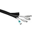 Polyester kabelsleeve | klittenband sluiting | 51 mm | zwart | 5 meter