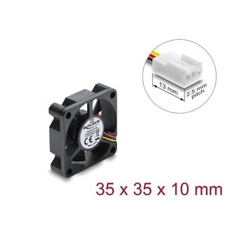 DeLOCK Delock Axial Fan 5 V DC, 35 x 35 x 10 mm black