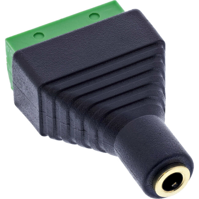 InLine® 3,5 mm stekkerbus 4-pins stereo/micro naar aansluitblok