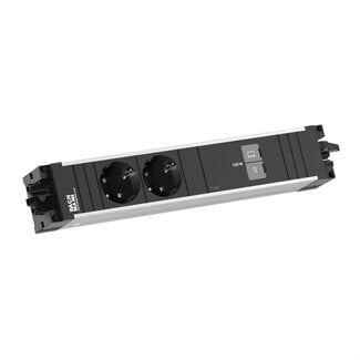 Bachmann BACHMANN STEP ALU 2xCEE7/3, 1xUSB C/C 100W
