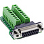 InLine® D-Sub 15 aansluitblok, bus, 2-rij, schroefaansluiting
