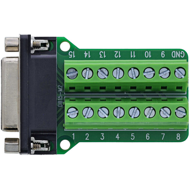 InLine® D-Sub 15 aansluitblok, bus, 2-rij, schroefaansluiting