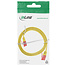 InLine® Patchkabel plat, U/UTP, Cat.6, geel, 1m