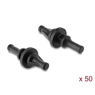DeLOCK Delock Anti-vibration Silicone Mount short for fan 50 pcs black