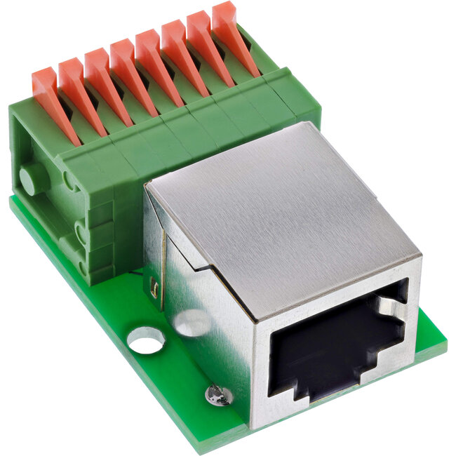 InLine® RJ45-connector naar indrukklem, 8-pins, Cat.5e