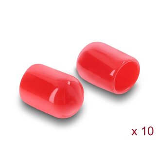DeLOCK Delock Dust Cover for SMA plug 10 pieces silicone red