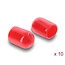 Delock Dust Cover for SMA plug 10 pieces silicone red