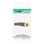 InLine® RCA-stekker soldeerversie, metaal zwart, ring wit, voor 6 mm kabel