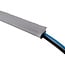 InLine® beschermslang, stoffen beschermslang met klittenband, 1 m x 25 mm grijs