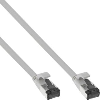InLine InLine® Patchkabel plat, U/FTP, Cat.8.1, TPE halogeenvrij, grijs, 1,5m