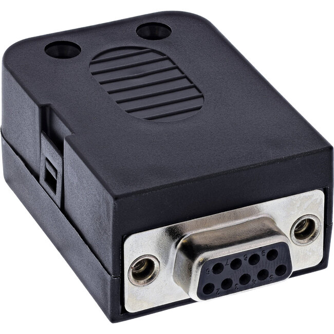 InLine® D-Sub 9 breakout aansluitblok, bus, schroefaansluiting, kartelschroef