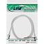 InLine® patchkabel, Cat.6A, S/FTP, TPE (LSZH), CCA, grijs, 0,5m