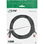 InLine® Patchkabel, S/FTP (PiMf), Cat.6, 250 MHz, PVC, koper, zwart, 0,5m