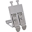InLine® Keystone SNAP-In metalen modulehouder, 2-voudig voor DIN-rail, met lipje