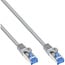 InLine® patchkabel, Cat.6A, S/FTP, TPE (LSZH), CCA, grijs, 10m