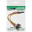 InLine® SATA power Y-kabel, SATA female/2x SATA male, + veiligheidslipjes, 0,15m