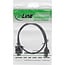 InLine® Patchkabel slim, U/FTP, Cat.8.1, TPE halogeenvrij, zwart, 0,25m