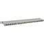 InLine® 19" patchpaneel Cat.6A 0,5 U 24-voudig, met stofbescherming, grijs