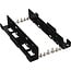 InLine® HDD/SSD montagerails, 2x 6,35 cm (2,5") naar 8,89 cm (3,5"), zwart
