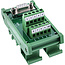 InLine® D-Sub 9 aansluitblok, bus, schroefaansluitingen, top-hat rail