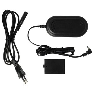 VHBW Camera voedingsadapter compatibel met Canon ACK-E10 en DR-E10 (LP-E10)