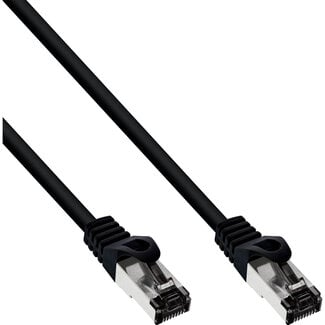 InLine InLine® Patchkabel, S/FTP (PiMf), Cat.8.1, 2000MHz, halogeenvrij, zwart, 0,3m