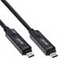 InLine® USB 3.2 Gen.2 AOC-kabel, USB-C M/M, 8K60Hz, 60W, zwart, 5m