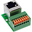 InLine® RJ45 contactdoos op indrukklem, 8-pins, Cat. 5e, gehoekt