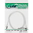 InLine® Patchkabel, SF/UTP, Cat.5e, wit, 1m