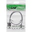 InLine® Patchkabel slim, U/FTP, Cat.8.1, TPE halogeenvrij, grijs, 0,3m