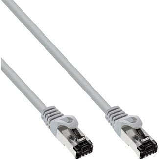 InLine InLine® Patchkabel, S/FTP (PiMf), Cat.8.1, 2000MHz, halogeenvrij, grijs, 0,3m