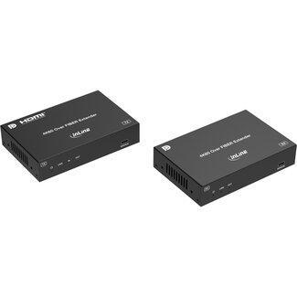 InLine InLine® KVM Extender, DP 4K/60Hz, Fiber Singlemode, 10km, Set