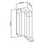 InLine® Slatwall-bevestigingsbeugel voor wandhouderpaneel, wit, set van 2