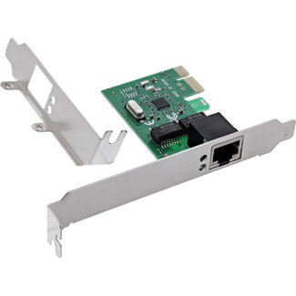 InLine InLine® Gigabit netwerkkaart, 1x RJ45 1Gb/s, PCIe x1, incl. low-profile