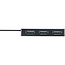 InLine® USB 2.0 hub, 4 poorten, zwart, met USB DC-kabel, kabel 30cm