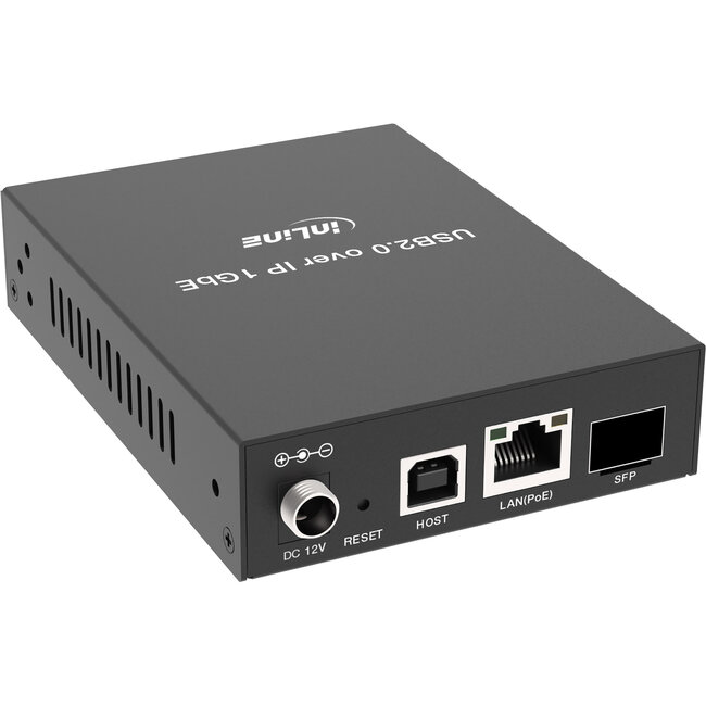 InLine® USB 2.0 host/apparaat-extender via IP, RJ45 / SFP