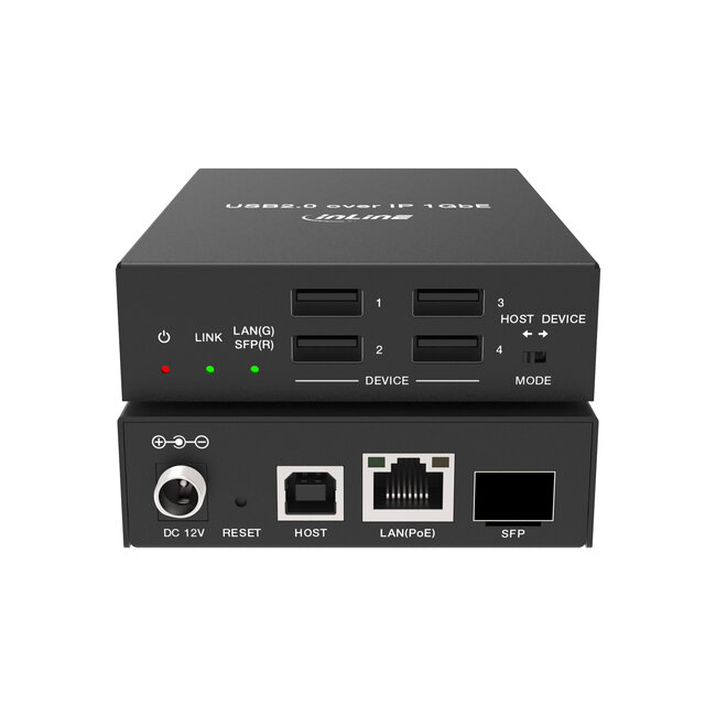 InLine® USB 2.0 host/apparaat-extender via IP, RJ45 / SFP